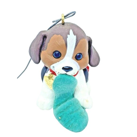 Hallmark Keepsake Christmas Ornament 1997 Puppy Love Series 7th Seventh Beagle - Picture 1 of 6